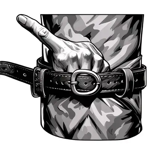 Belt And Pointing Finger