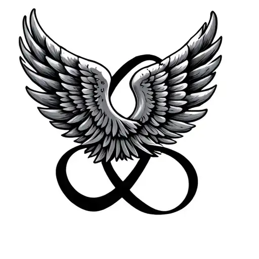 Wings And Infinity Sign