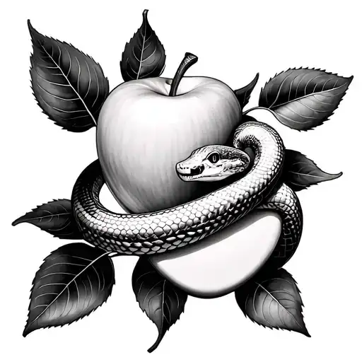 Snake And Apple