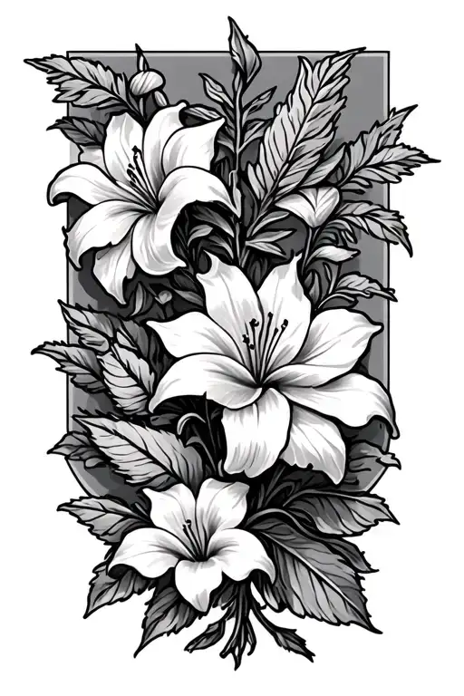 St George And Lilly Flower