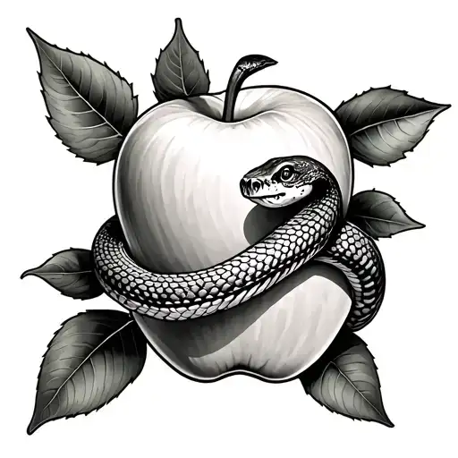 Snake And Apple