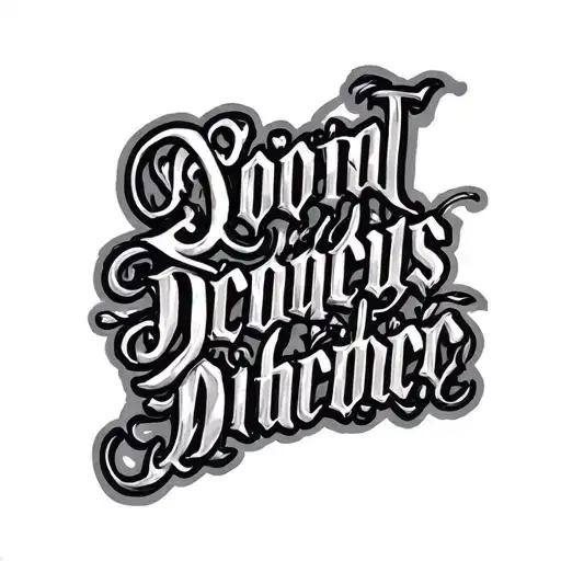 Wording Logo Tattoo Design