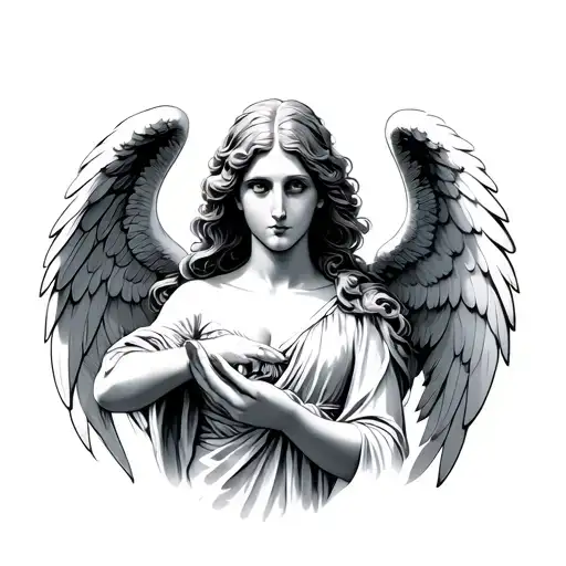 Angel With Hand Reaching