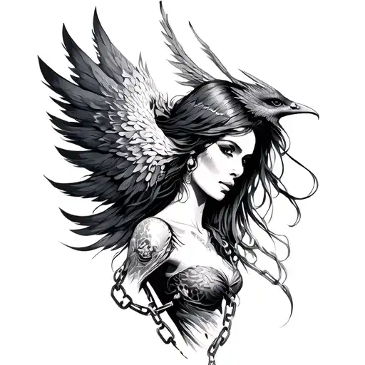 Phoenix Woman Chains