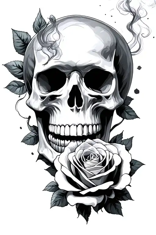 Roses Smoke Skulls