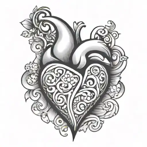 S And P Shaped Like A Heart