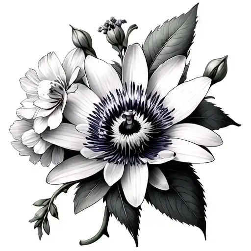 Passion Flower Daisy Narcissus Carnation Primrose Peony