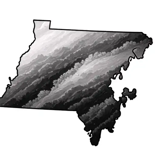 Virginia State Outline