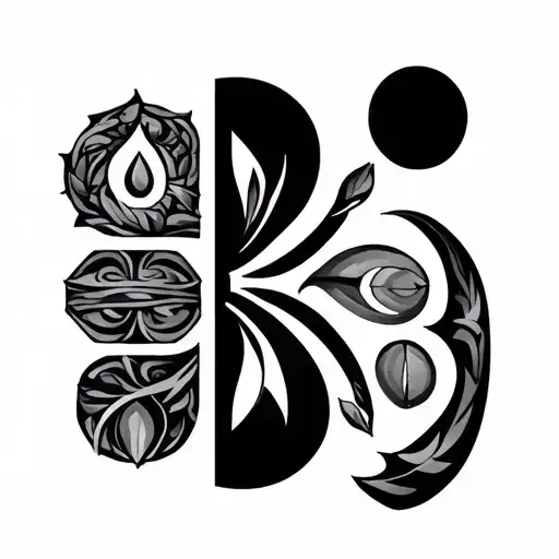 4 Symbols Of Four Elements Separately