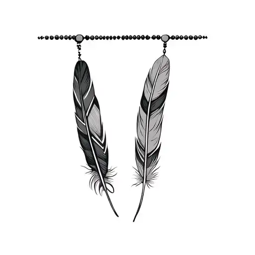 Indigenous Feathers Beads