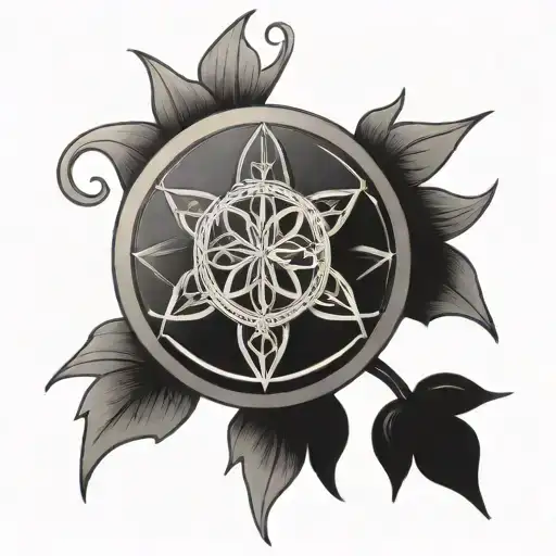 Seed Of Life And Cross