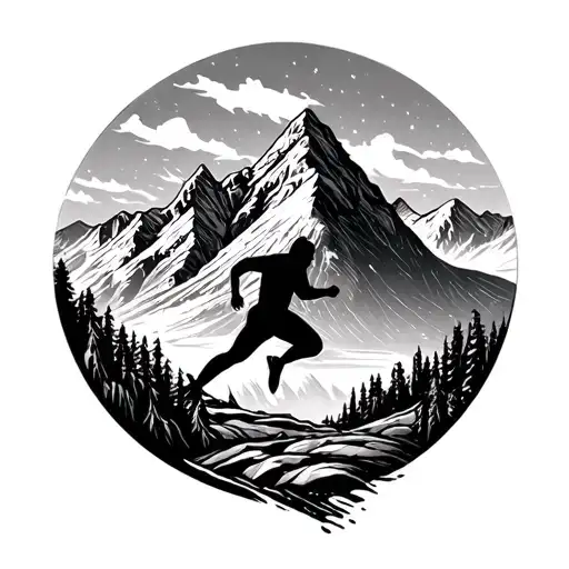 Running In Mountains