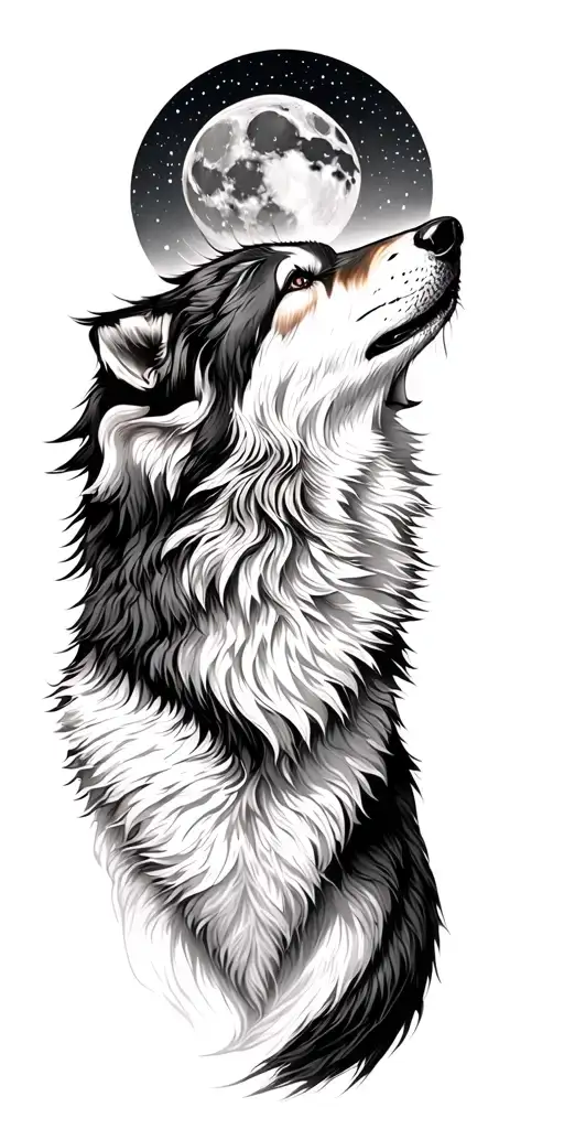 Wolf Howling At The Moon