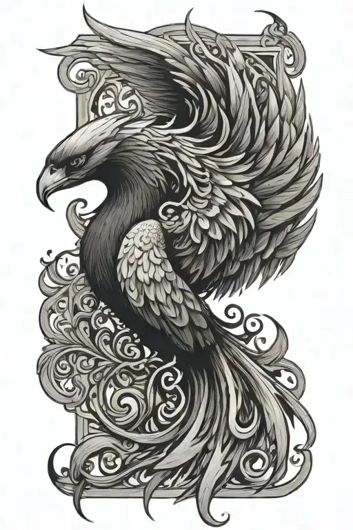 Music Phoenix Rising Phoenix Wings Spread