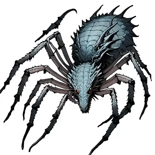 Spider With Dragon Wrapped