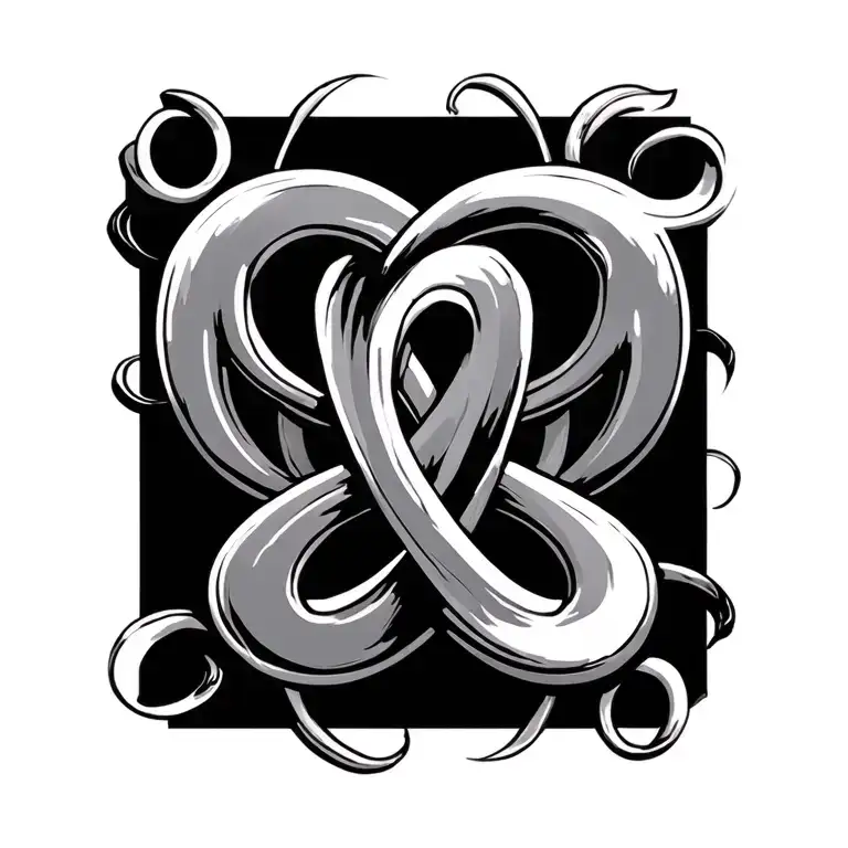 Two Infnity Signs Intertwined