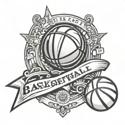 Basketball Referee Tattoo Design