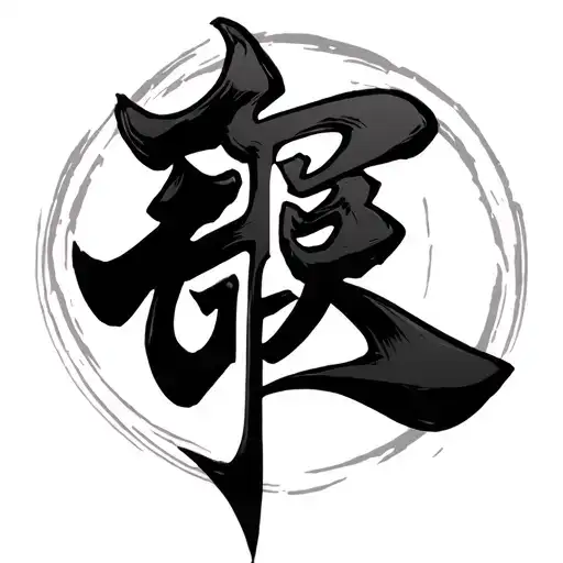 Japanese Symbol On Blade