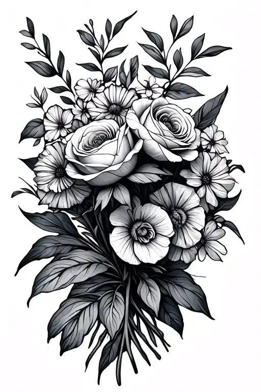 Family Bouquet Fine Line