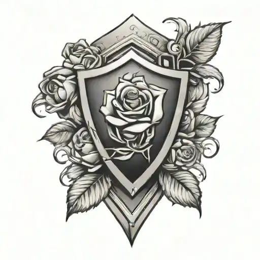 Roses Shield Adorned