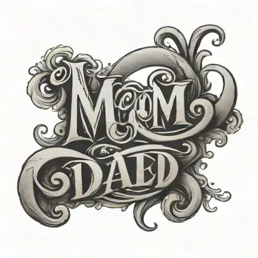 Mom Dad Written