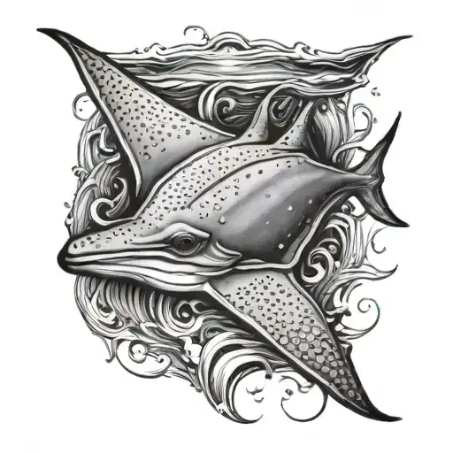 Stingray Swimming