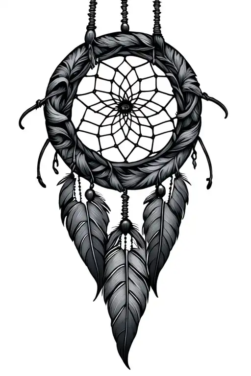 Dream Catcher Entangled In A Beautiful