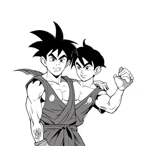 Peter Pan With Goku And Ash