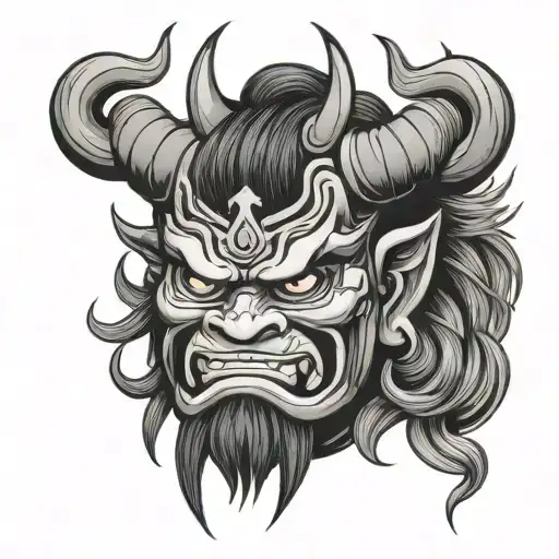 Japanese Oni Mask