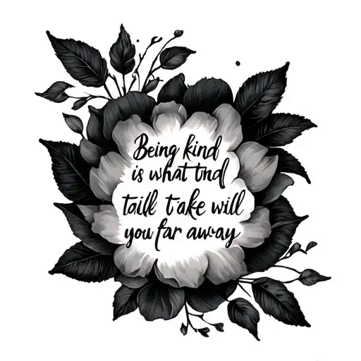Being Kind Is What Will Take You Far Away
