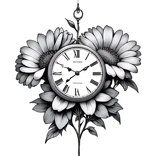 4 Clocks Birth Flowers