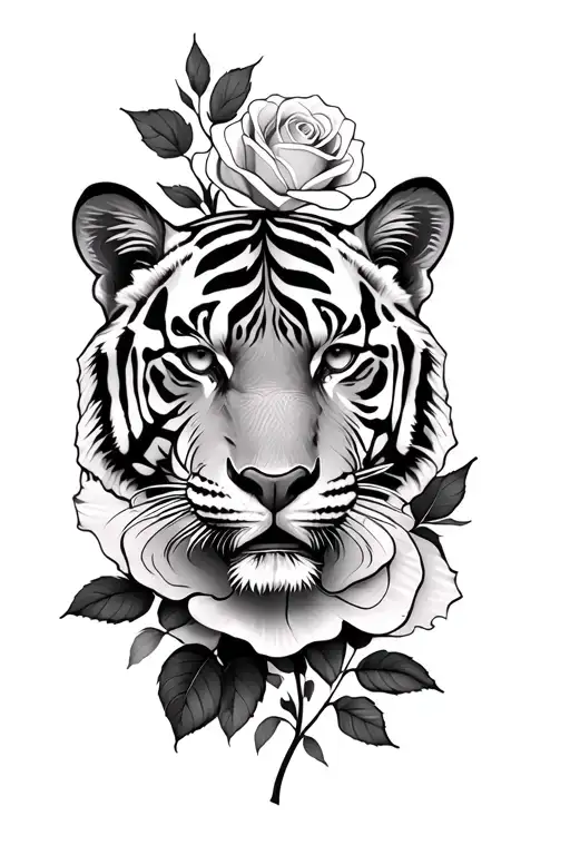 Tiger And Rose