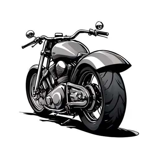 Tribal Chopper Motorcycle