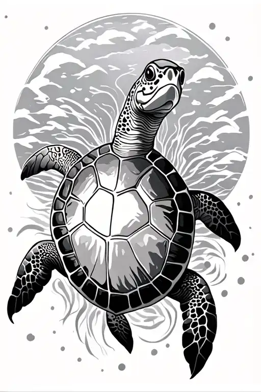 Sea Turtle Surrounded