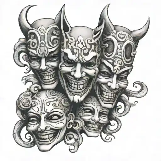 Laugh Now Cry Later Mask