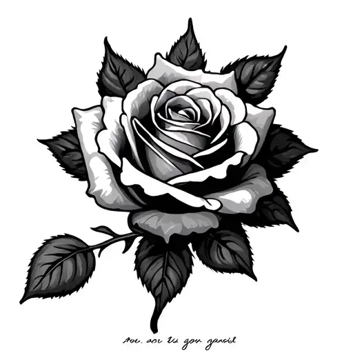 Rose With A Name Written