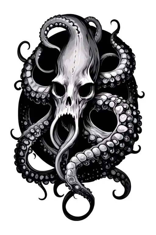 Gothic Tentacles On Arm Sleeve