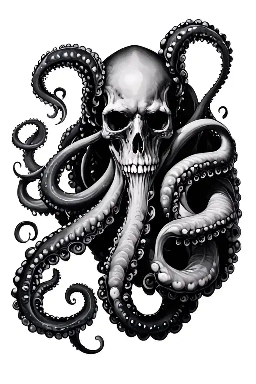 Gothic Tentacles On Arm Sleeve