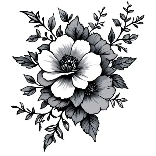 Flowers Vines Wrist And Hand Wrap