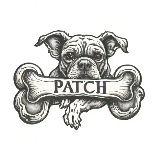 A Dog Bone That Says Patch