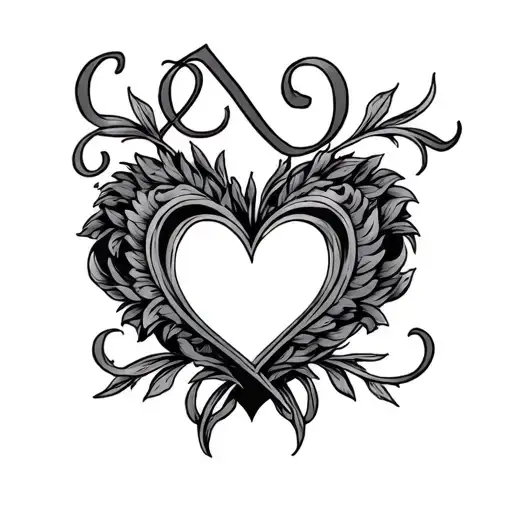 Name Inside A Heart