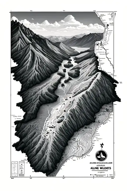 Alpine Lakes Wilderness Topo Map