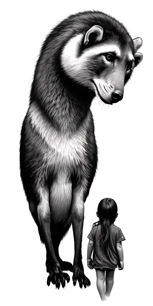 Animal Overlooking His Two Kids Henry And Poppy