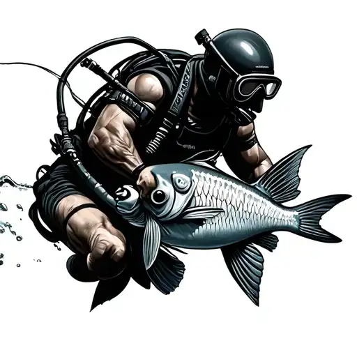 Spearfishing Diver