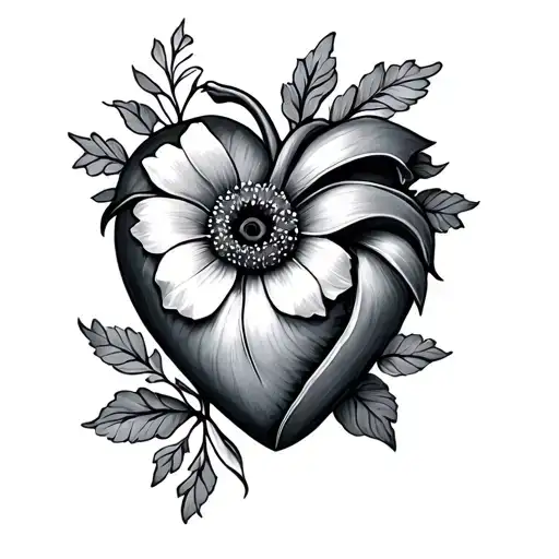 Heart And Flower