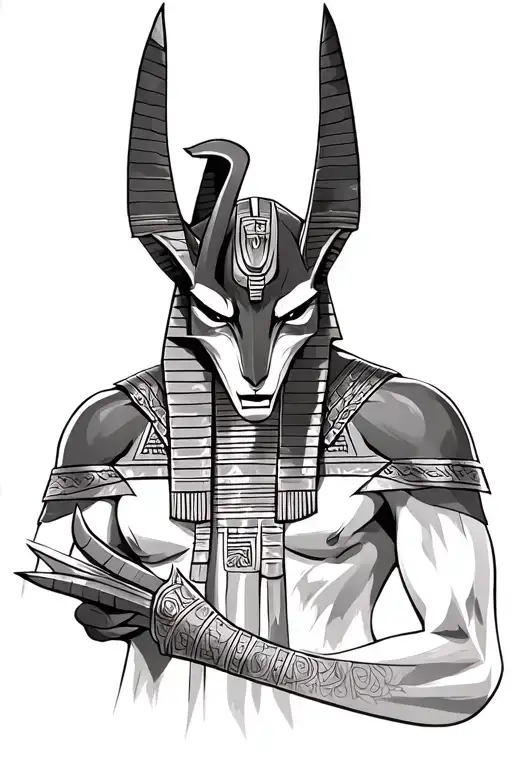 Egypt God Angry Anubis