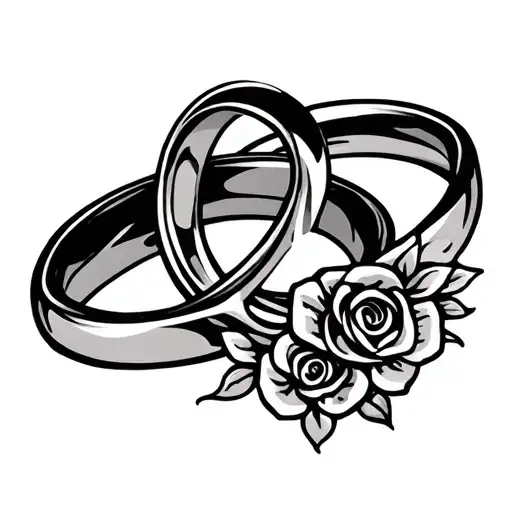 Weddingring Tattoo With Heart