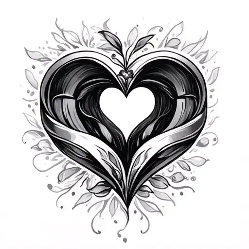 Wedding Ringfingertattoo With Heart Shape