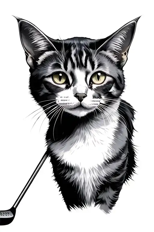 Golf And Cat