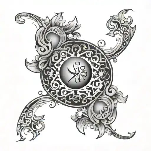 A Tatto Design Based On Concept Meaning Of Two Persian Name Of Kimia And Nima